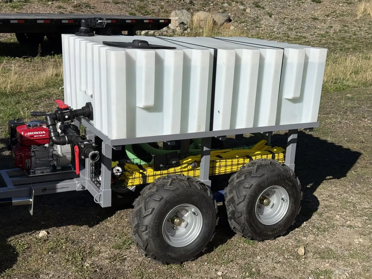 RAID Trailer with water tanks and pump