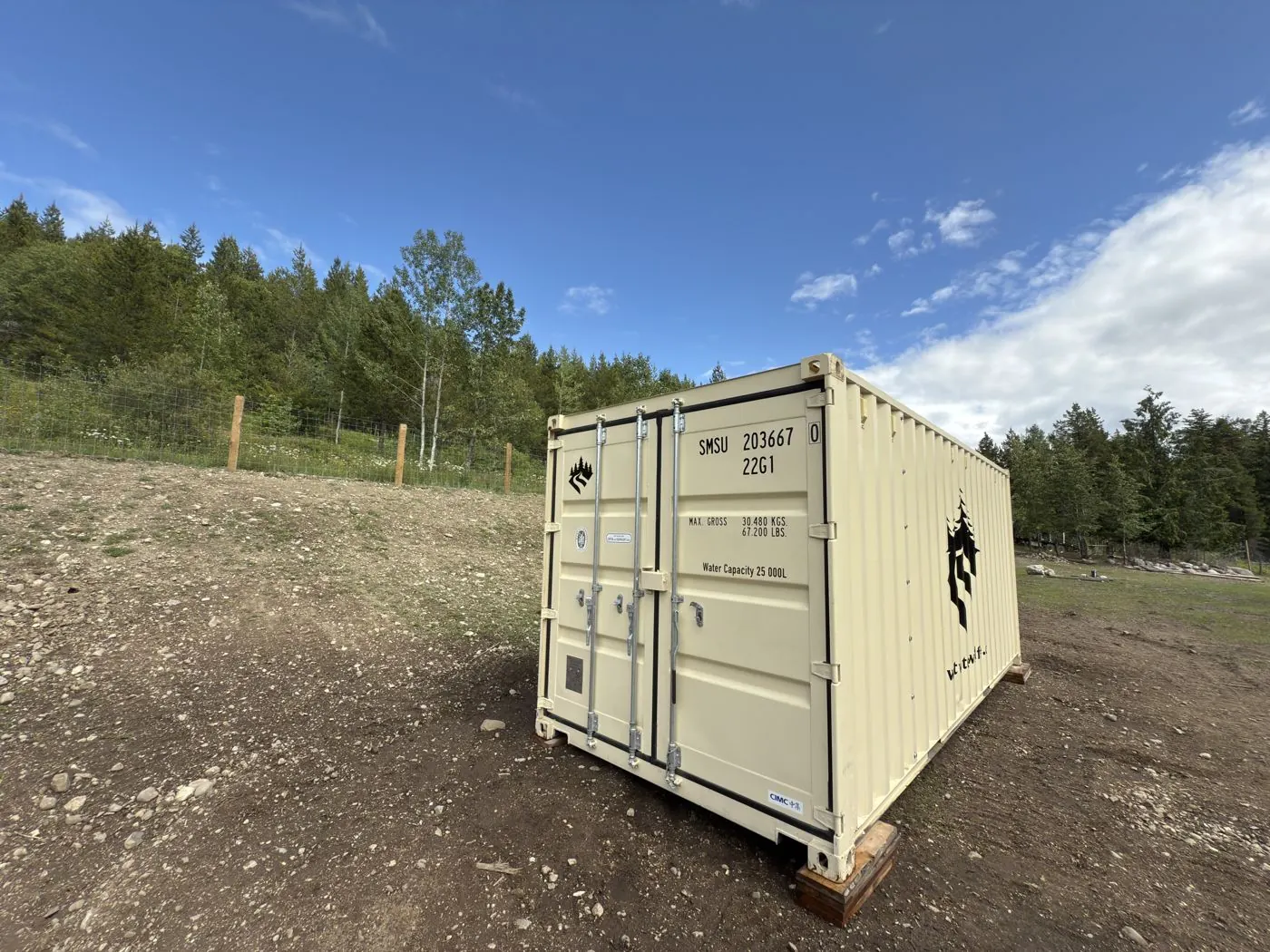SMS container from the side
